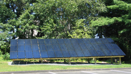 the solar array at Radiant Smiles of Rocky Hill